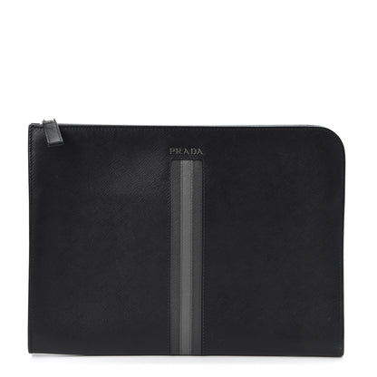 Prada Saffiano Document Holder Black 1 of 7