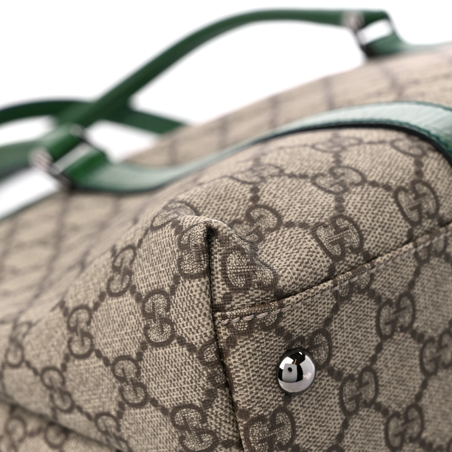 GG Plus Monogram Medium Joy Tote Green