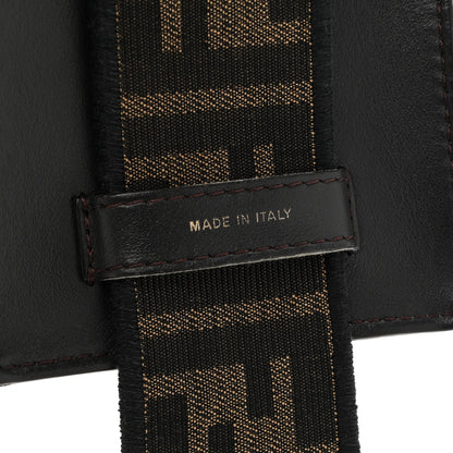 Fendi Fabric Jacquard FF 1974 Cell Pocket Strap You Tobacco Moro Black 5 of 7