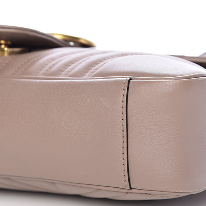 Gucci Calfskin Matelasse Medium GG Marmont Shoulder Bag Porcelain Rose 11 of 12