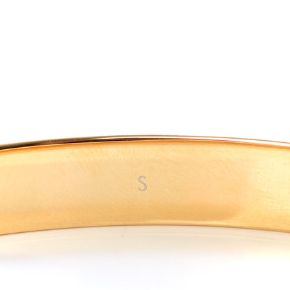 Louis Vuitton Brass Monogram Nanogram Cuff S Gold 4 of 5
