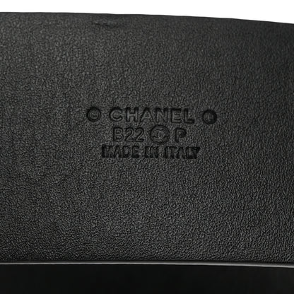 Chanel Calfskin CC Heart Coco In Love Belt 80 32 Black 4 of 7