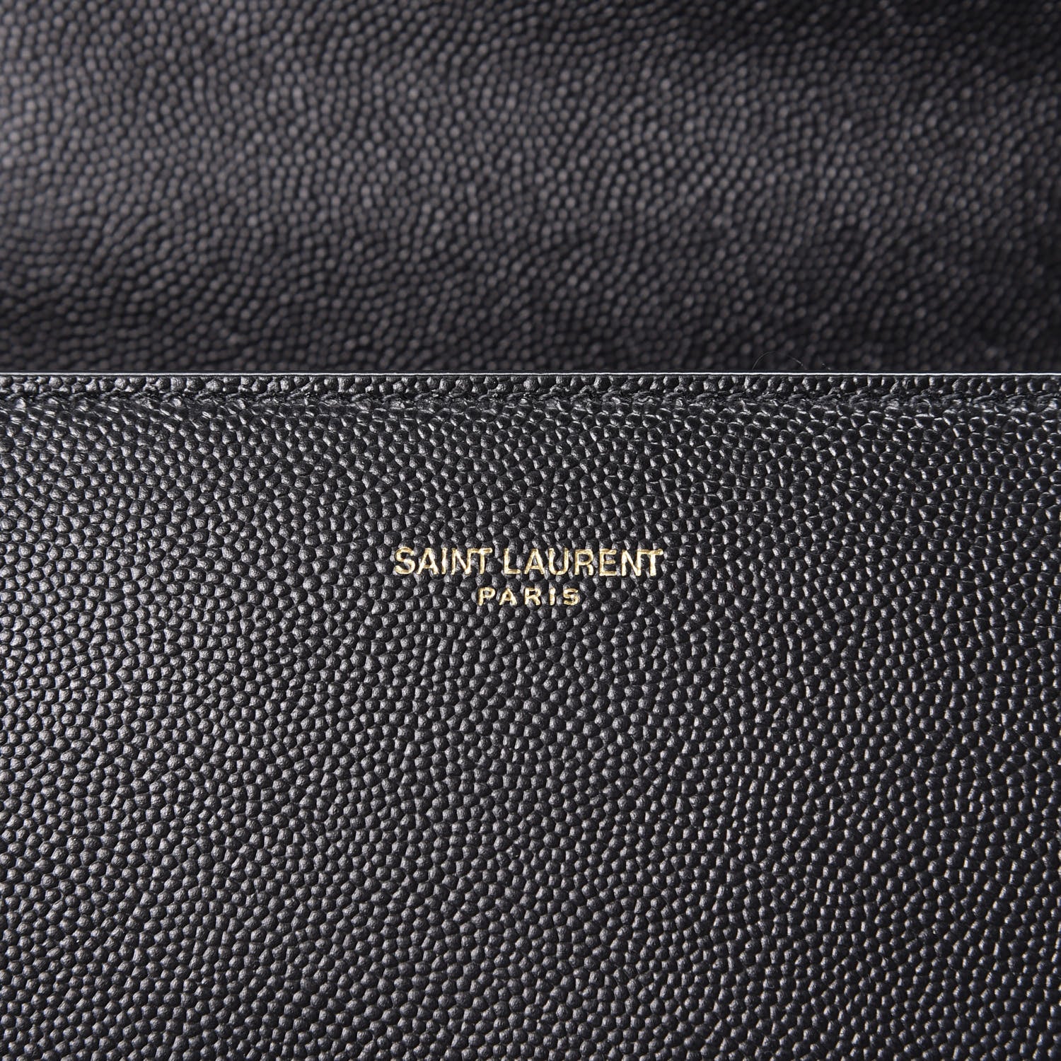 Saint Laurent Grain de Poudre Mini Classic Monogram Cassandra Top Handle Black 8 of 9