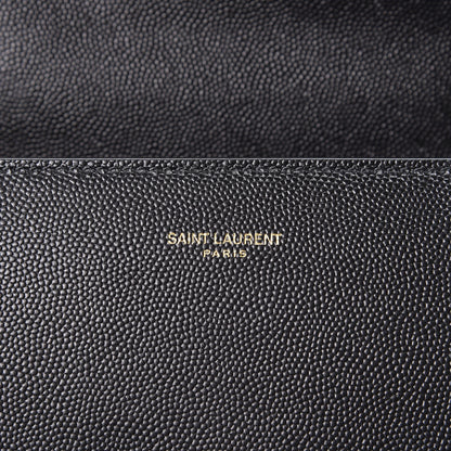 Saint Laurent Grain de Poudre Mini Classic Monogram Cassandra Top Handle Black 8 of 9