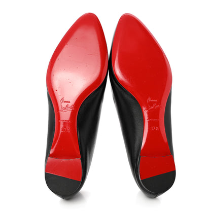 Christian Louboutin Shiny Nappa Ballalla Flats 37.5 Black 5 of 13
