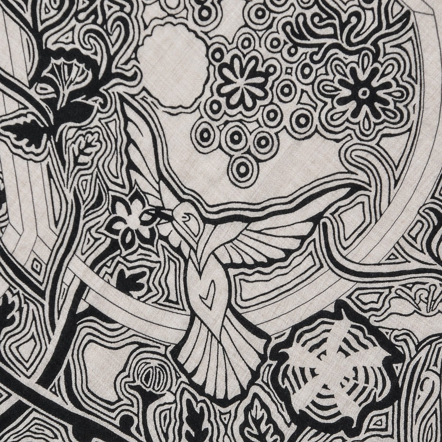 Cashmere Silk L'Arbre Du Vent Shawl 140