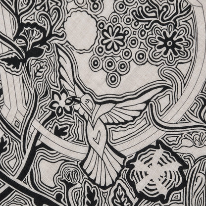 Hermes Cashmere Silk L'Arbre Du Vent Shawl 140 5 of 9