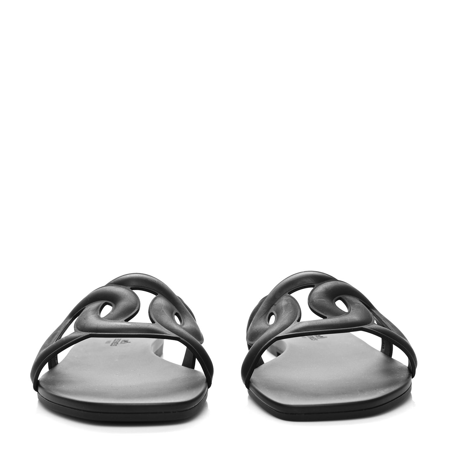 Rubber Aloha Sandals 40 Black