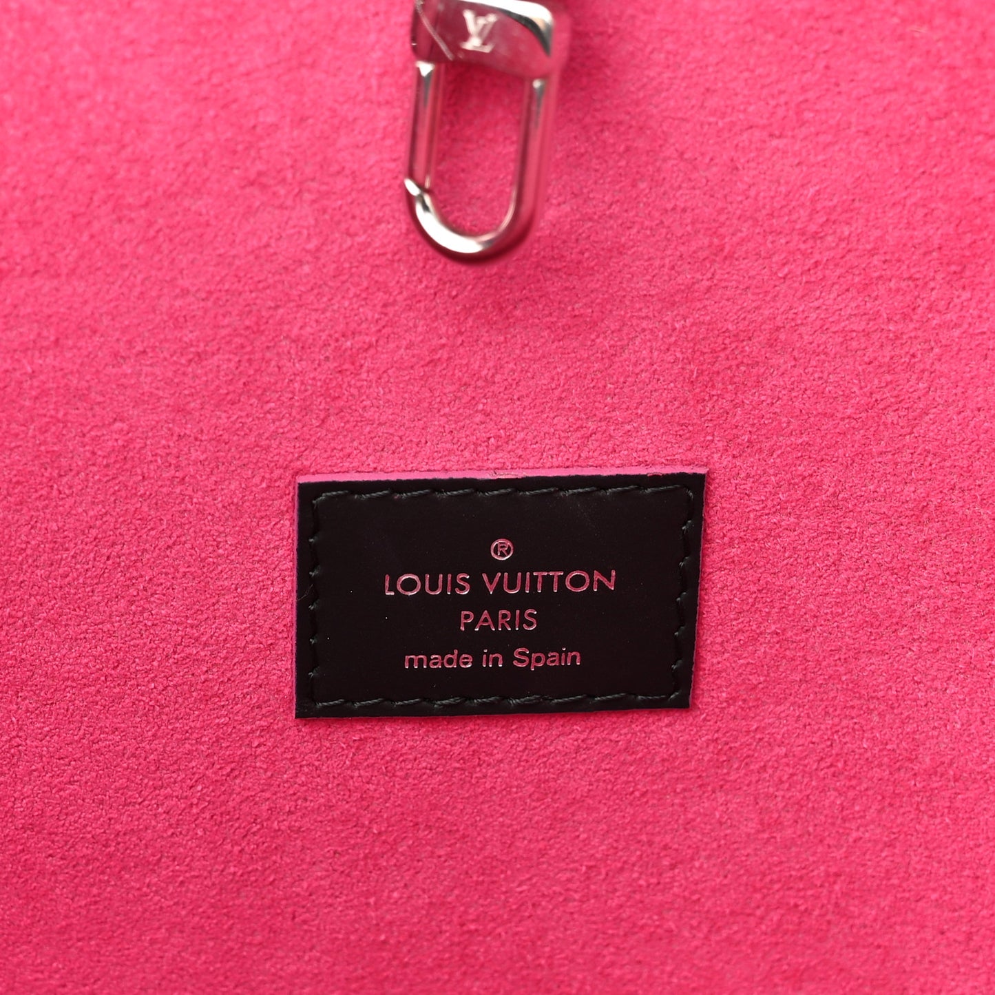Epi Neverfull MM Black Hot Pink