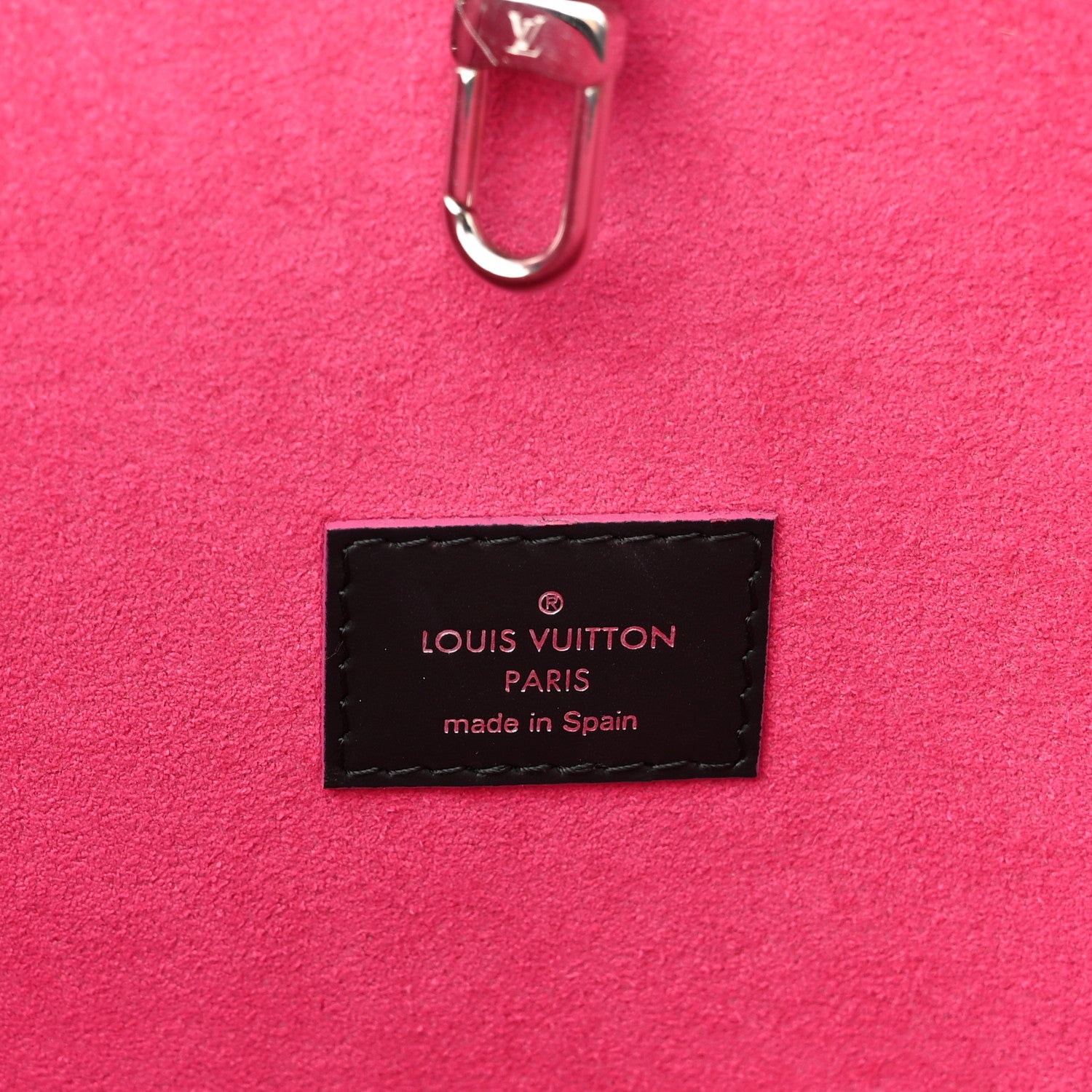 Louis Vuitton Epi Neverfull MM Black Hot Pink 7 of 12