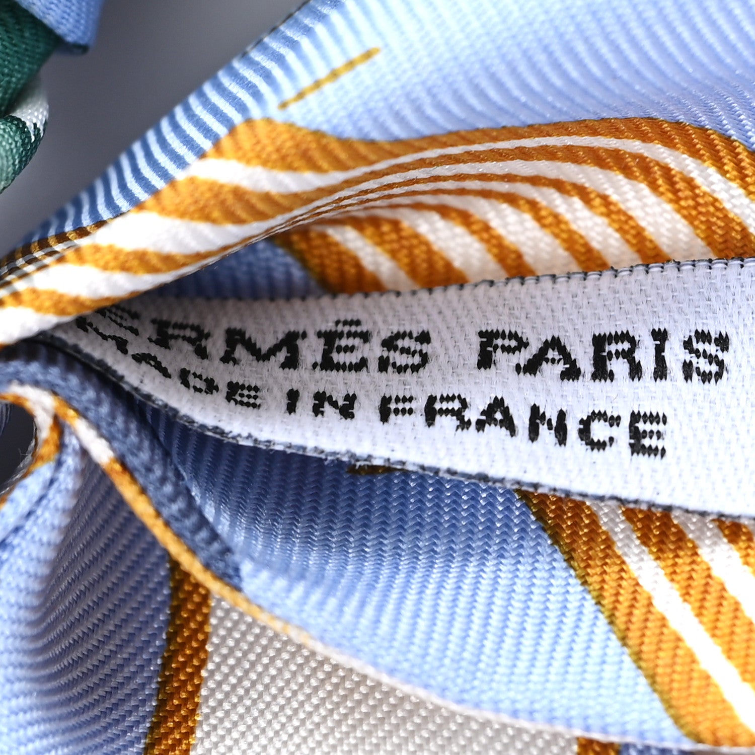 Hermes Silk Blla A L'Ombre Des Chouchou Scrunchie Blue 1812166