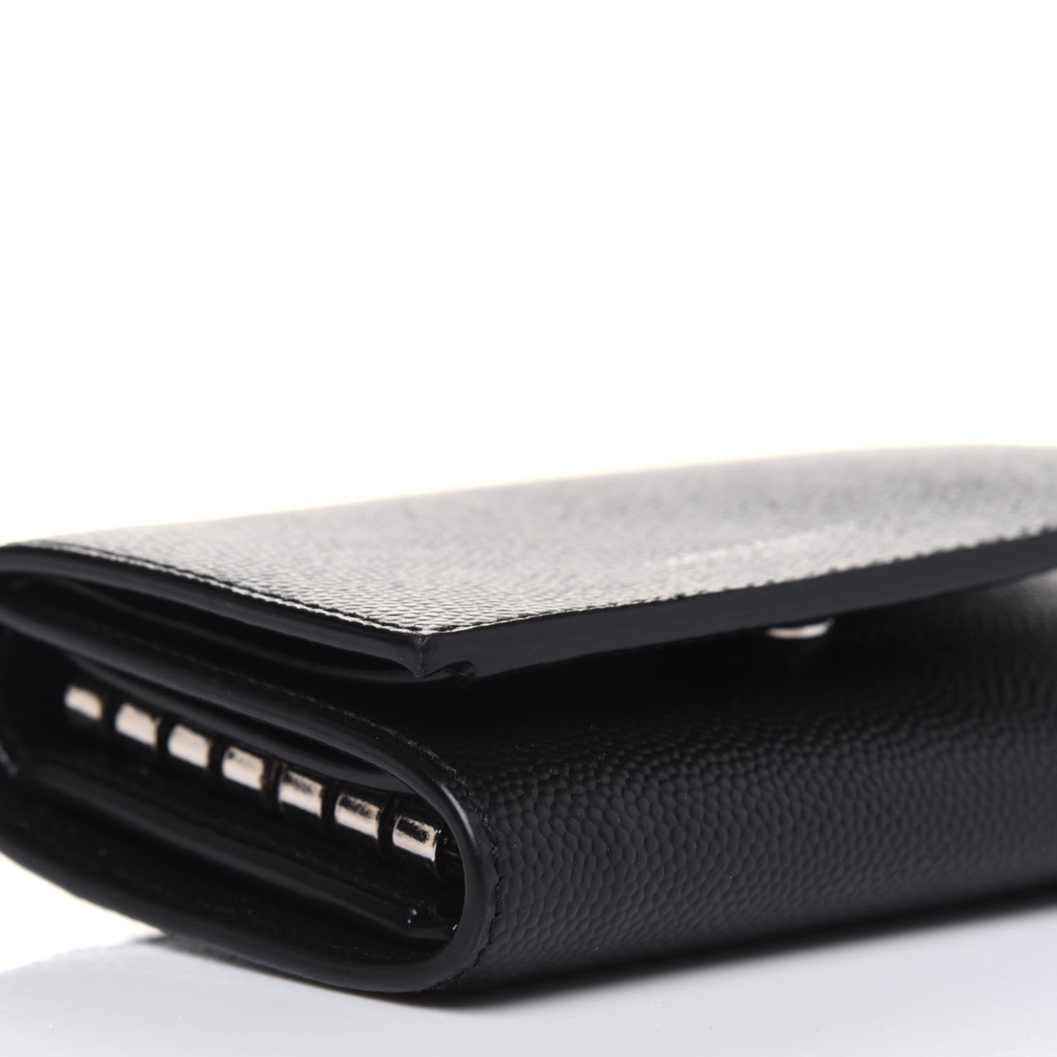 Saint Laurent Grain De Poudre Key Holder Wallet Black 9 of 11