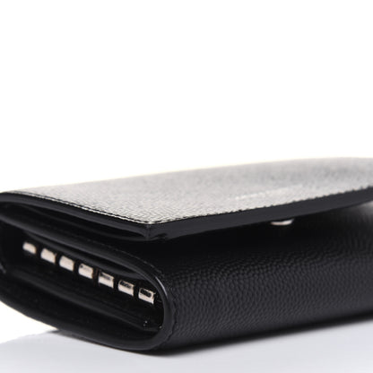Saint Laurent Grain De Poudre Key Holder Wallet Black 9 of 11