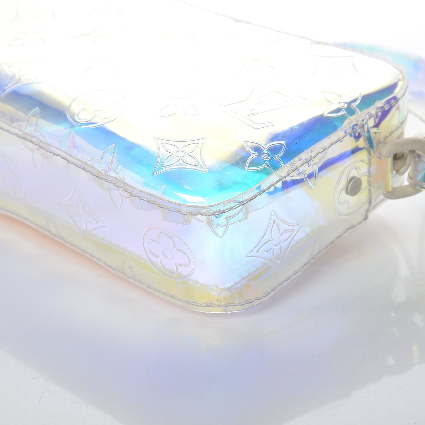 PVC Monogram Pochette Volga Iridescent Prism