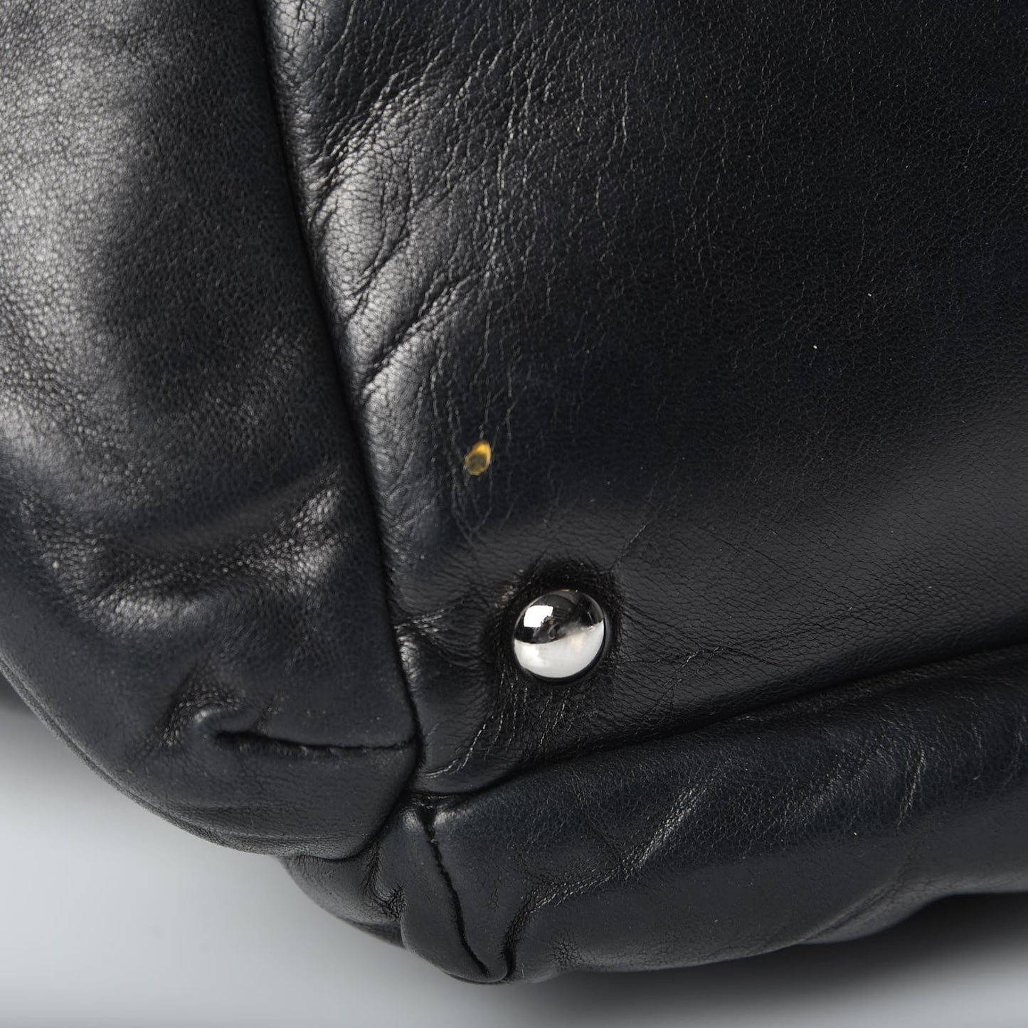 Lambskin Rock and Chic Shoulder Bag Black