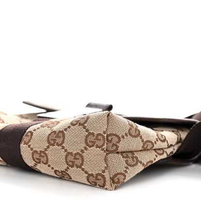 Gucci GG Monogram Buckle Belt Bag Dark Brown 9 of 11
