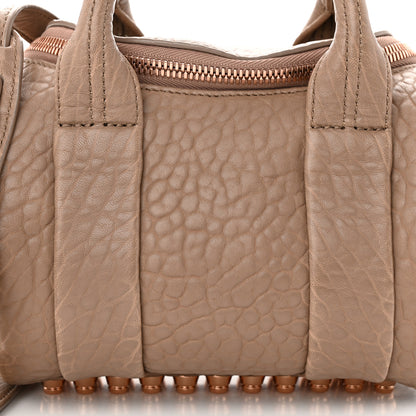 Alexander Wang Pebbled Lambskin Mini Rockie Latte Rose Gold Hardware 7 of 9