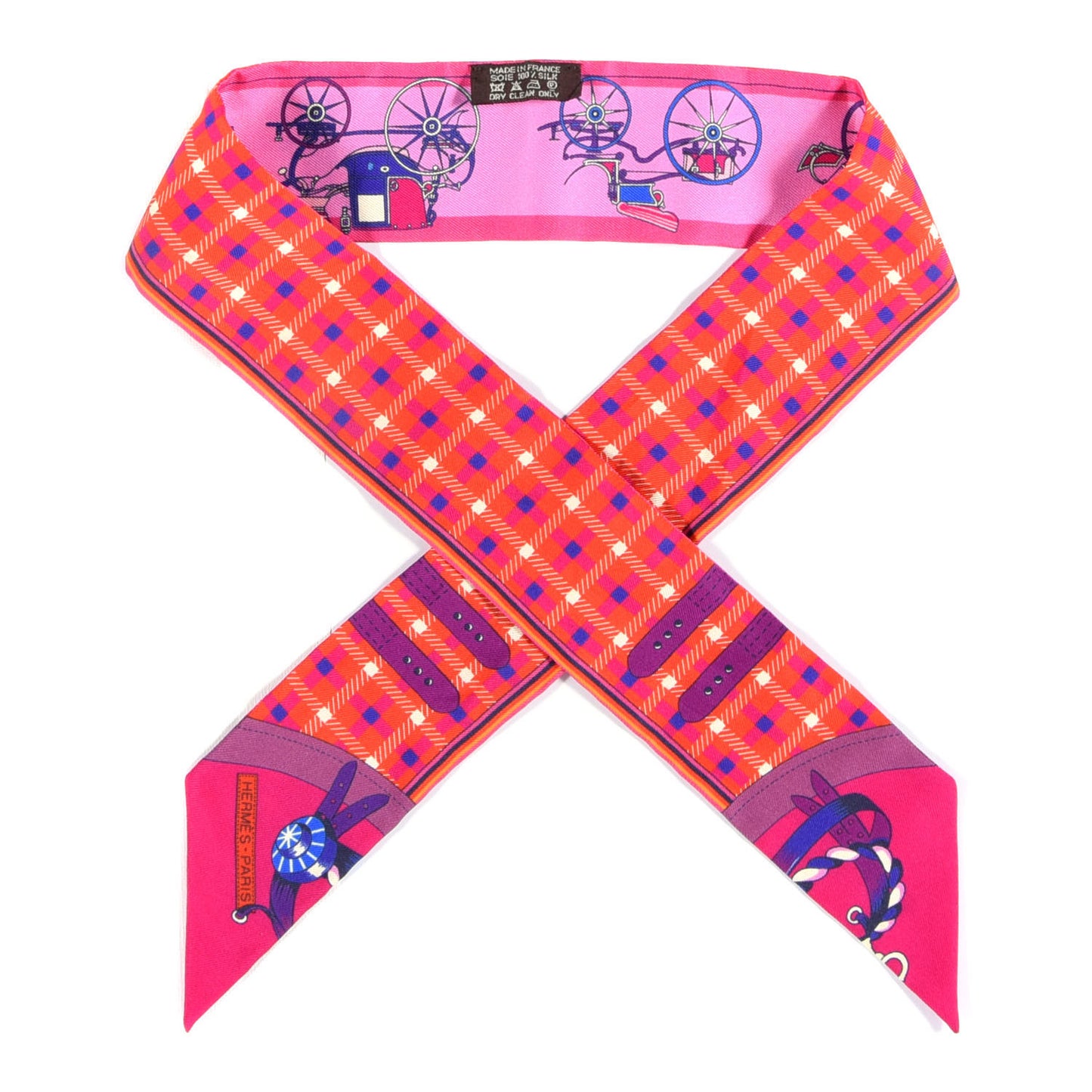 Silk Voitures Nouvelles Twilly Rouge Rose Fuchsia