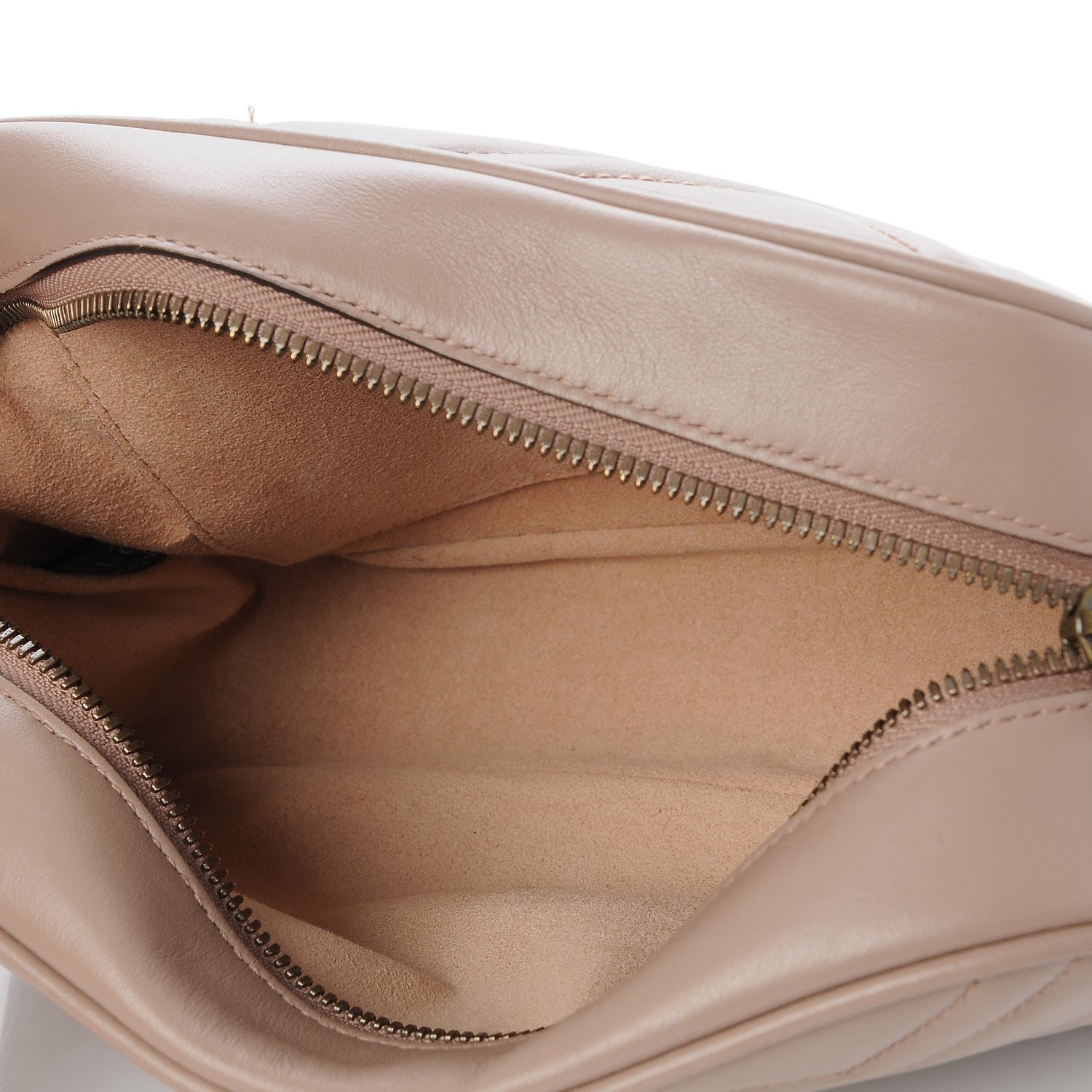 Gucci Calfskin Matelasse Small GG Marmont Chain Shoulder Bag Taupe 5 of 7