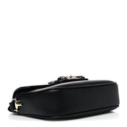 Gucci Arabella Calfskin Horsebit 1955 Shoulder Bag Black Black 4 of 10