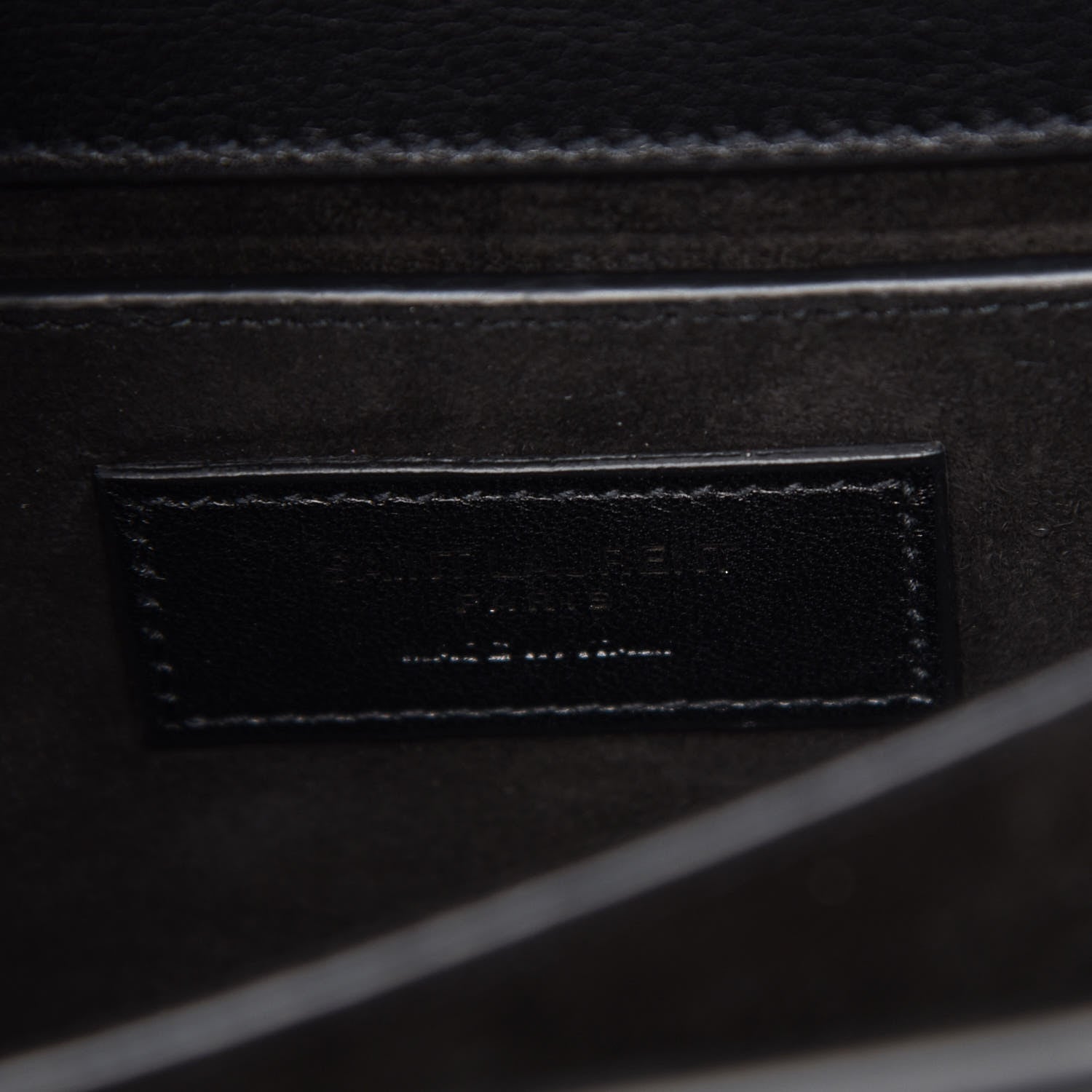 Saint Laurent Grained Calfskin Studded Medium Monogram Heart Sunset Black 8 of 11