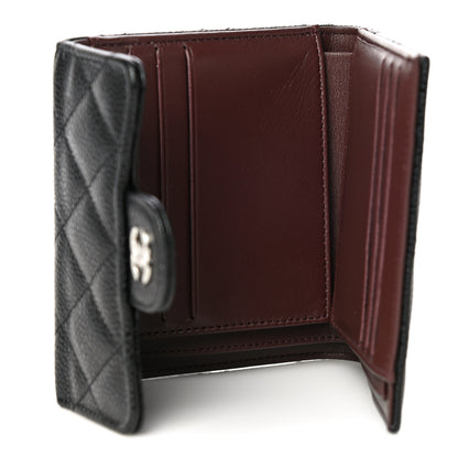 Chanel Caviar Quilted Compact Flap Wallet Black 10 of 11