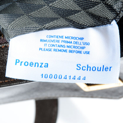 Proenza Schouler Lux Leather PS1 Pochette Clutch Dark Chocolate 3 of 11