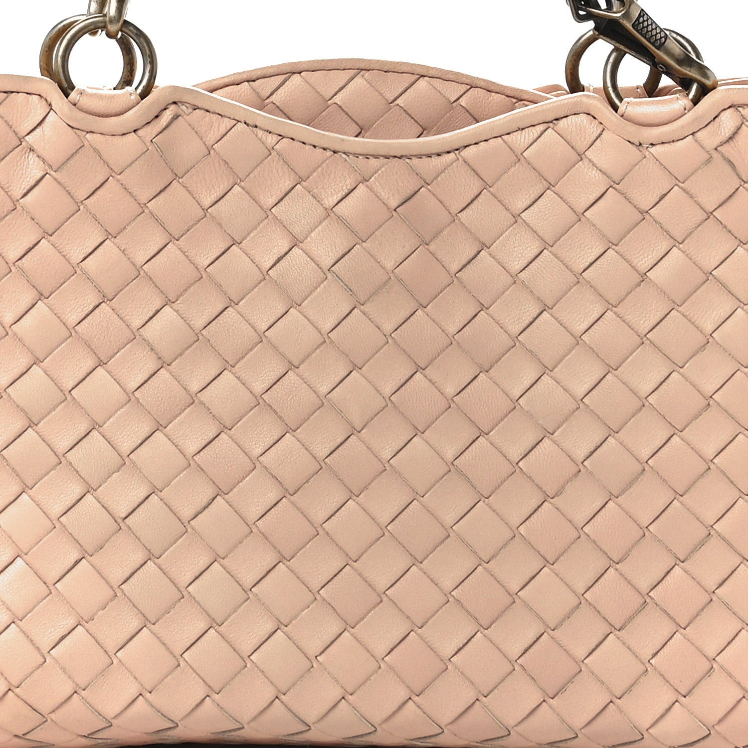 Bottega Veneta Nappa Intrecciato Small Shoulder Bag Flamingo 8 of 11