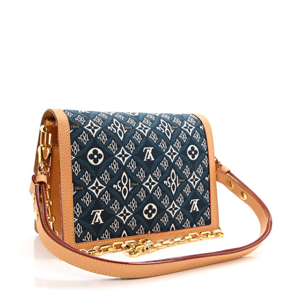 Louis Vuitton Jacquard Since 1854 Dauphine MM Blue 4 of 15