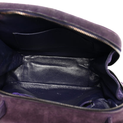 Chanel Suede CC Handbag Bag Purple 4 of 10