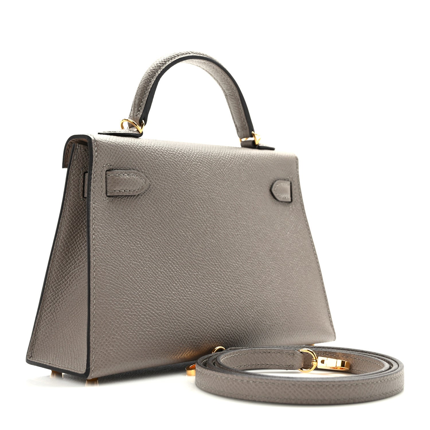 Hermes Epsom Mini Kelly Sellier 20 Gris Asphalt 3 of 11