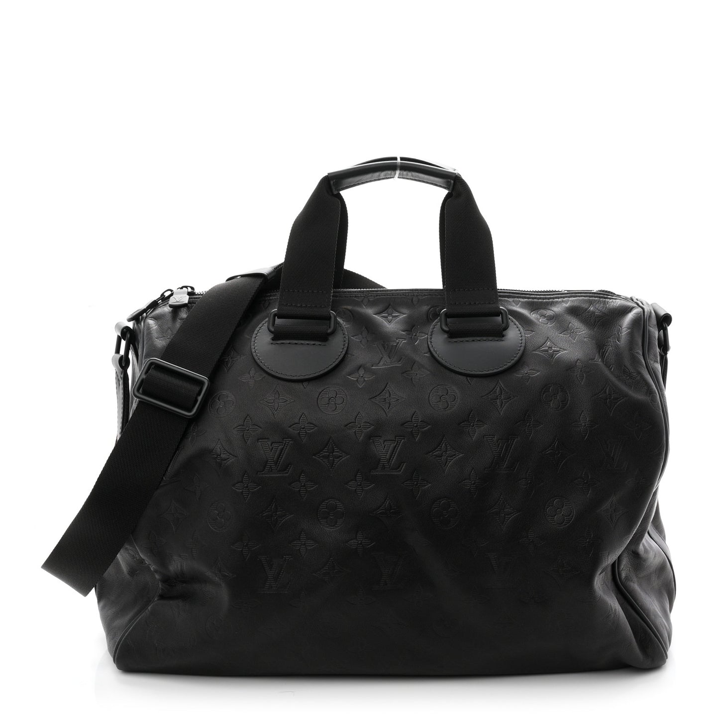 Calfskin Shadow Monogram Mens Speedy Bandouliere 40