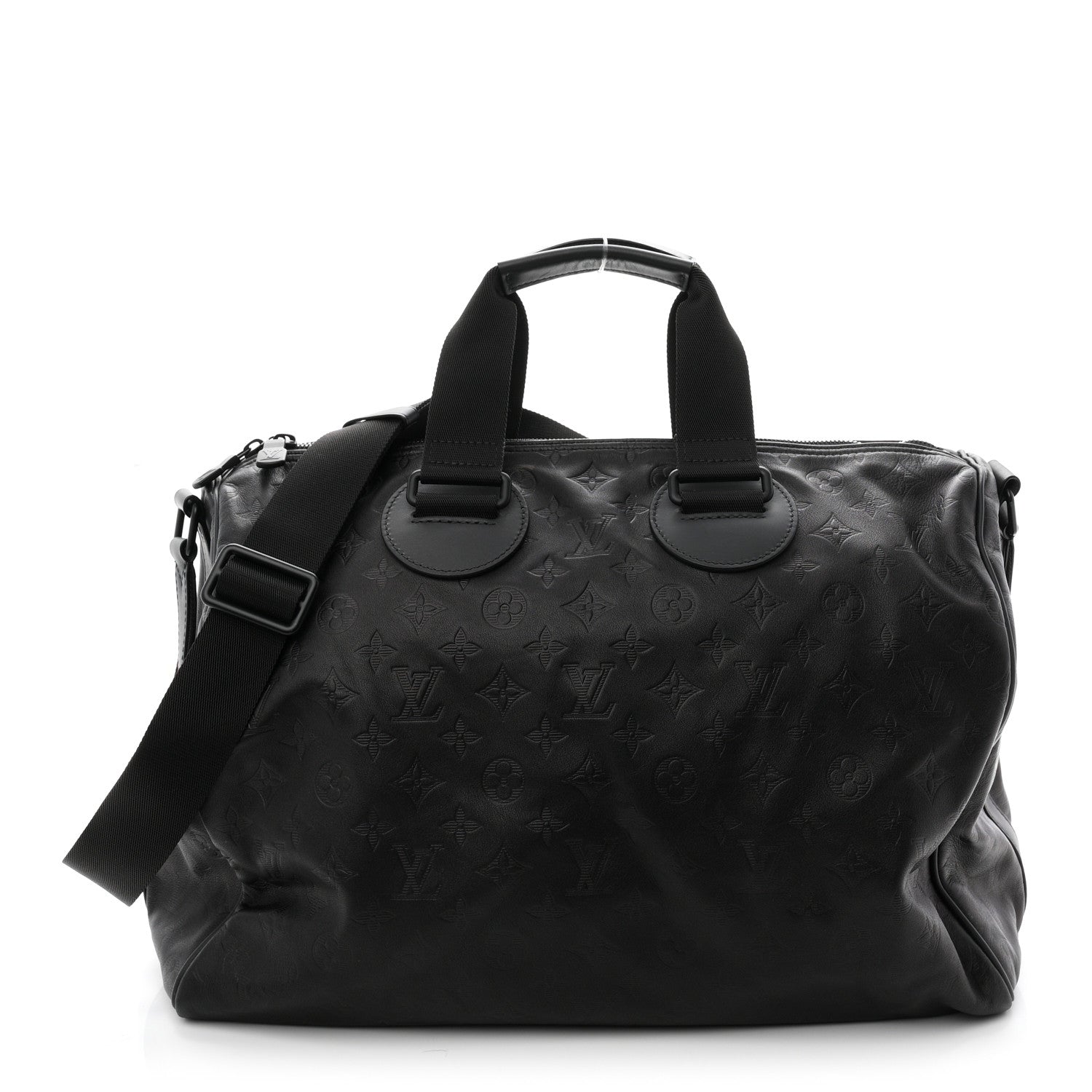 Louis Vuitton Calfskin Shadow Monogram Mens Speedy Bandouliere 40 1 of 9