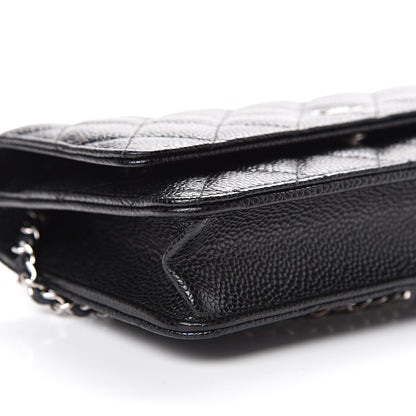 Chanel Caviar Quilted Wallet On Chain WOC Black 9 of 11
