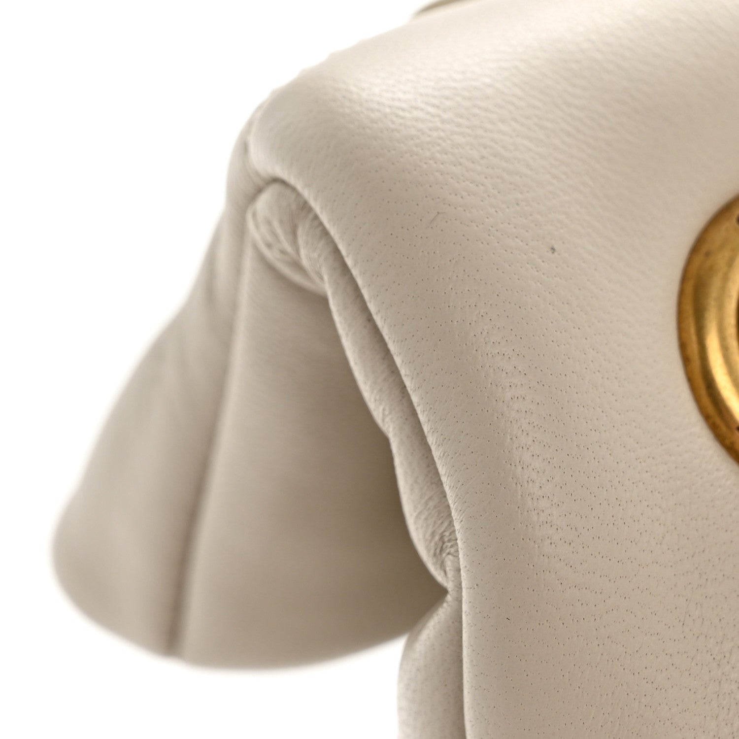 Saint Laurent Lambskin Quilted Medium Loulou Puffer Monogram Chain Satchel Crema Soft 15 of 15