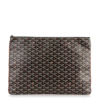Goyard Goyardine Senat Pochette GM Black Gold 1 of 7