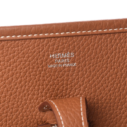 Hermes Taurillon Clemence Evelyne III PM Gold 6 of 11
