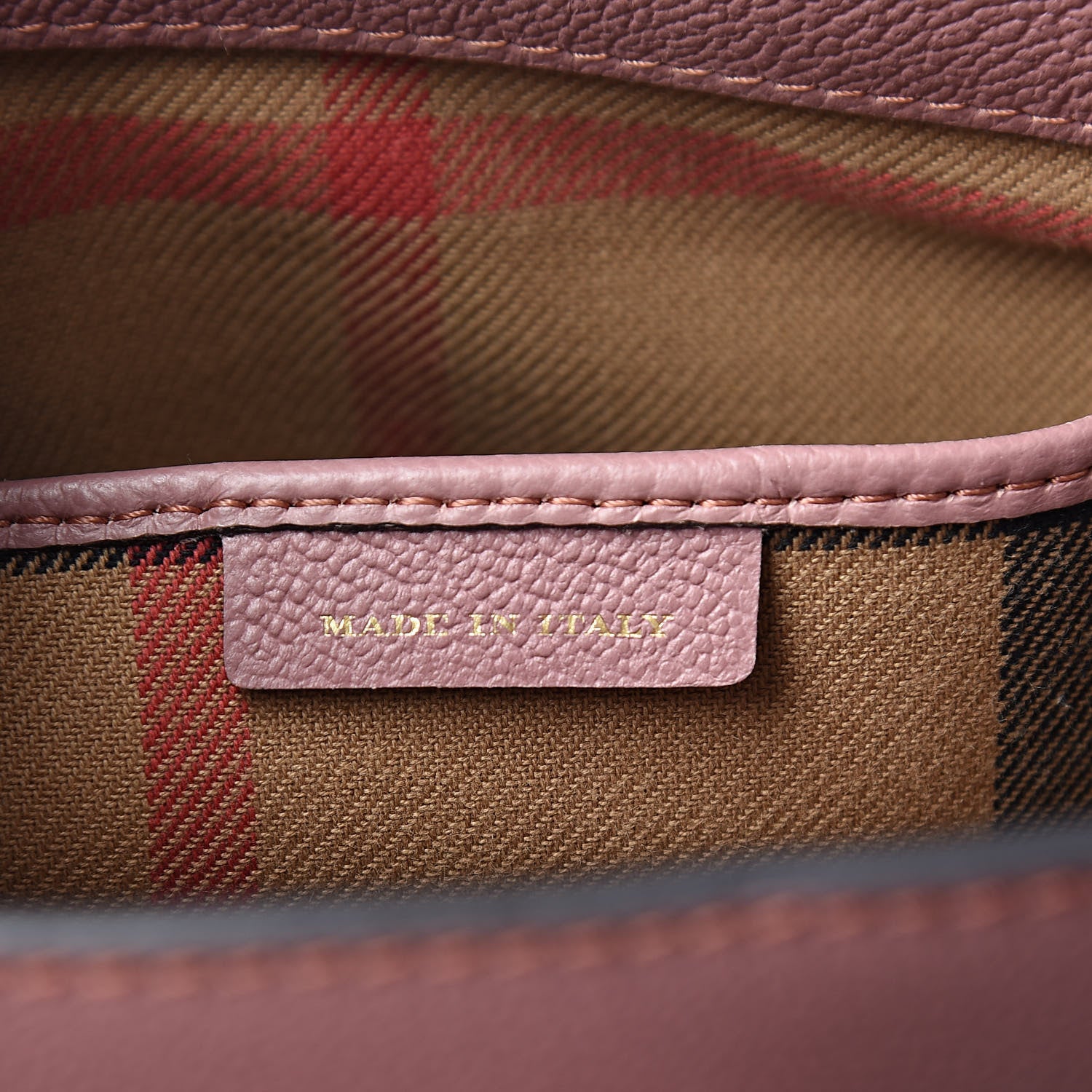 Burberry Soft Grain Calfskin Small Buckle Tote Dusty Pink 9 of 13