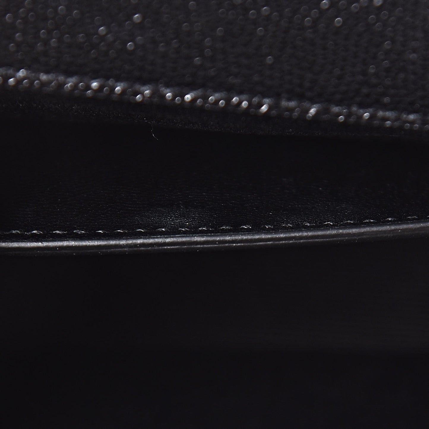 Grain De Poudre Monogram Cassandre Clutch Black