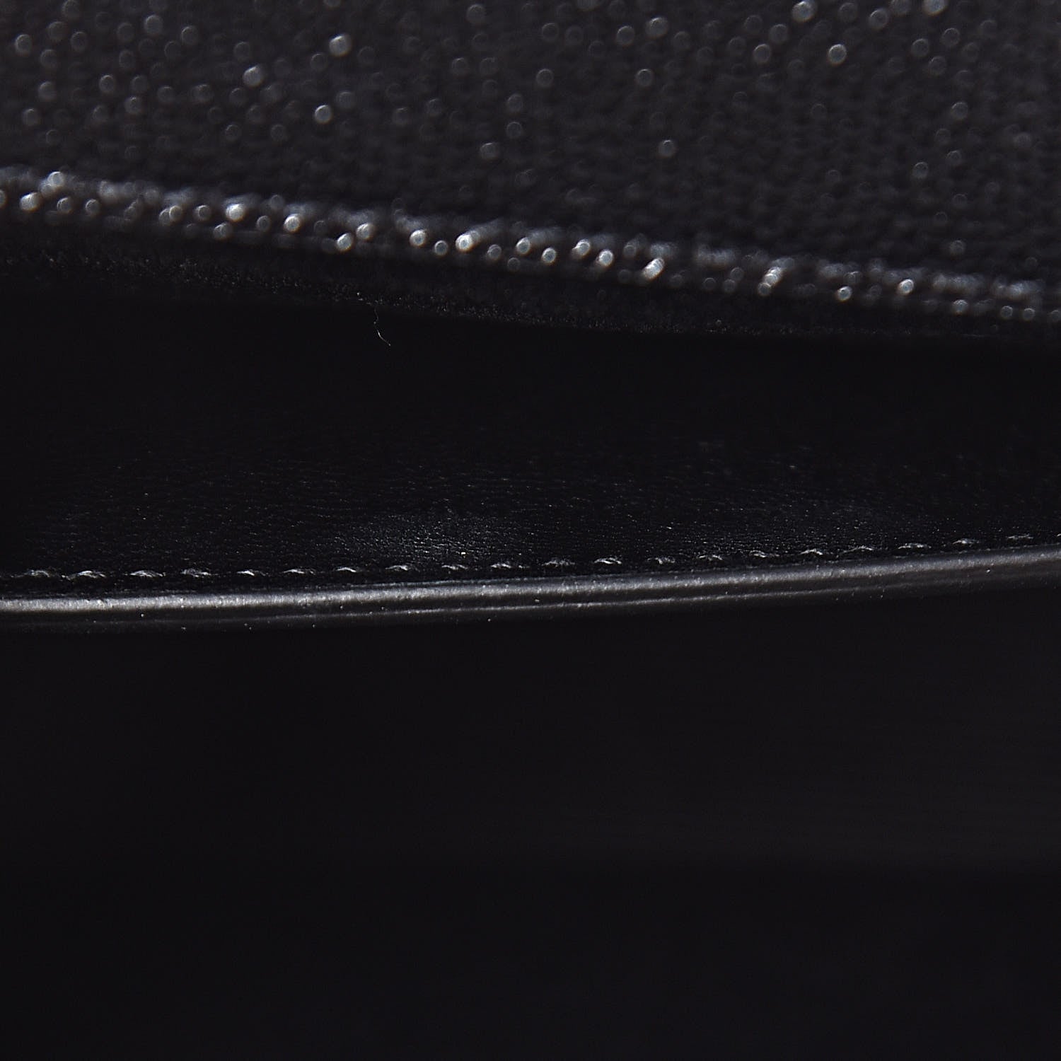 Saint Laurent Grain De Poudre Monogram Cassandre Clutch Black 7 of 9