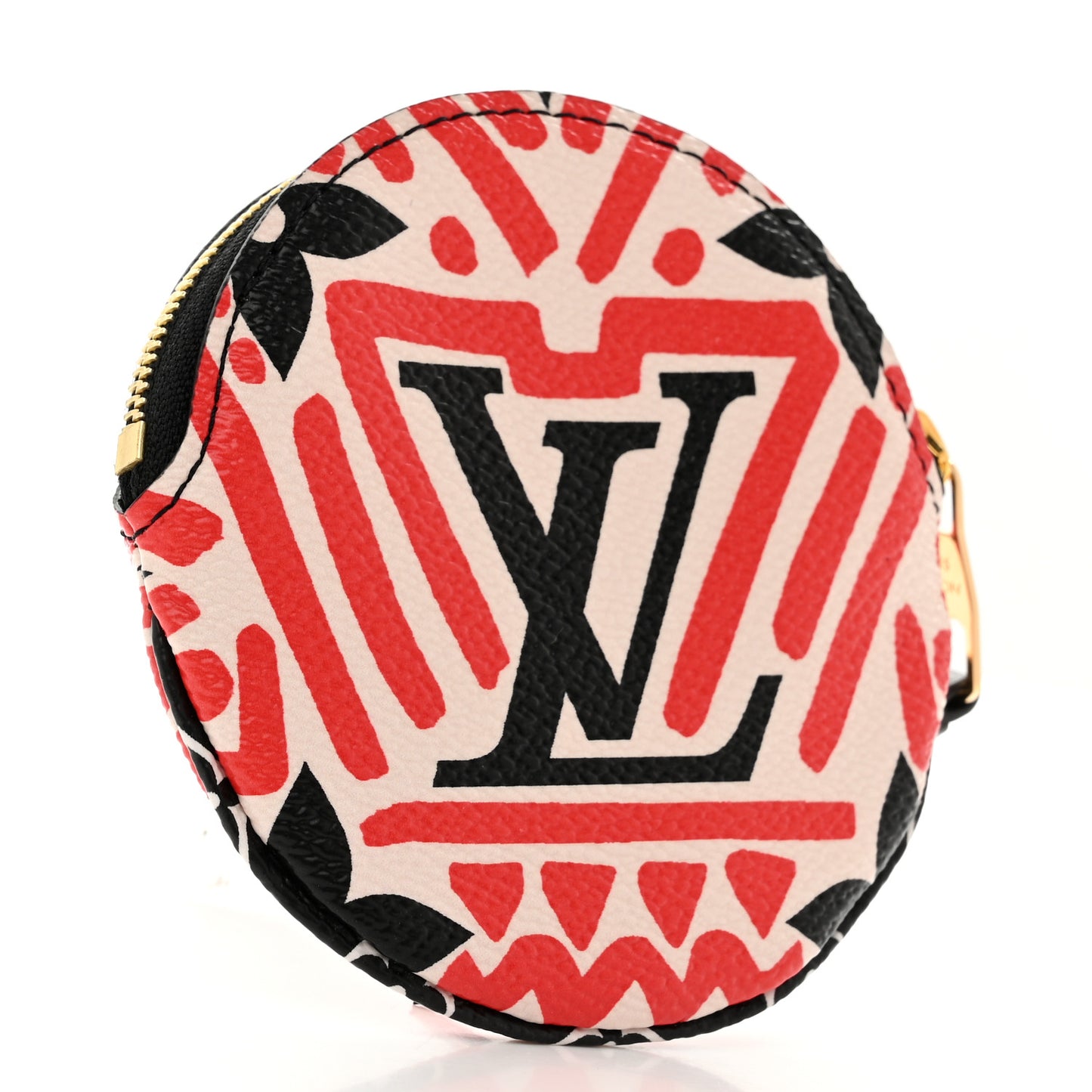 Monogram Giant Crafty Round Coin Purse Creme Rouge