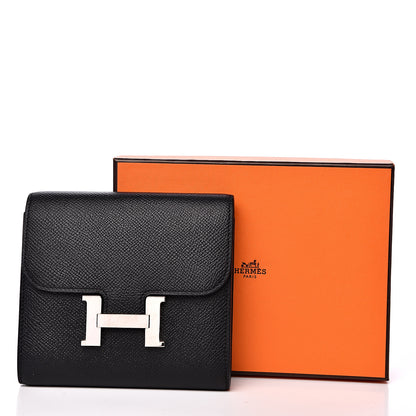 Hermes Epsom Constance Short Wallet Black 6 of 6