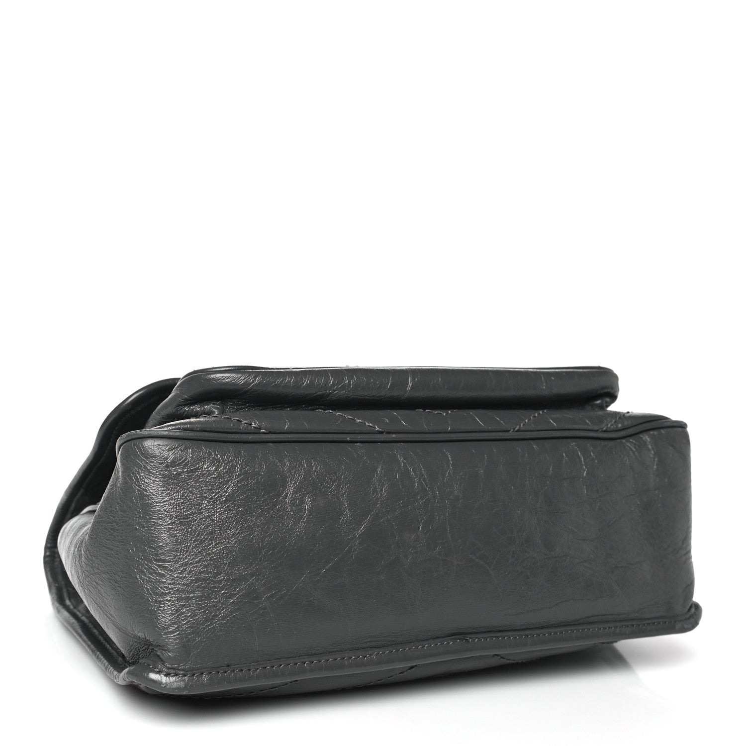 Saint Laurent Crinkled Calfskin Matelasse Monogram Medium Niki Chain Satchel Storm 5 of 10