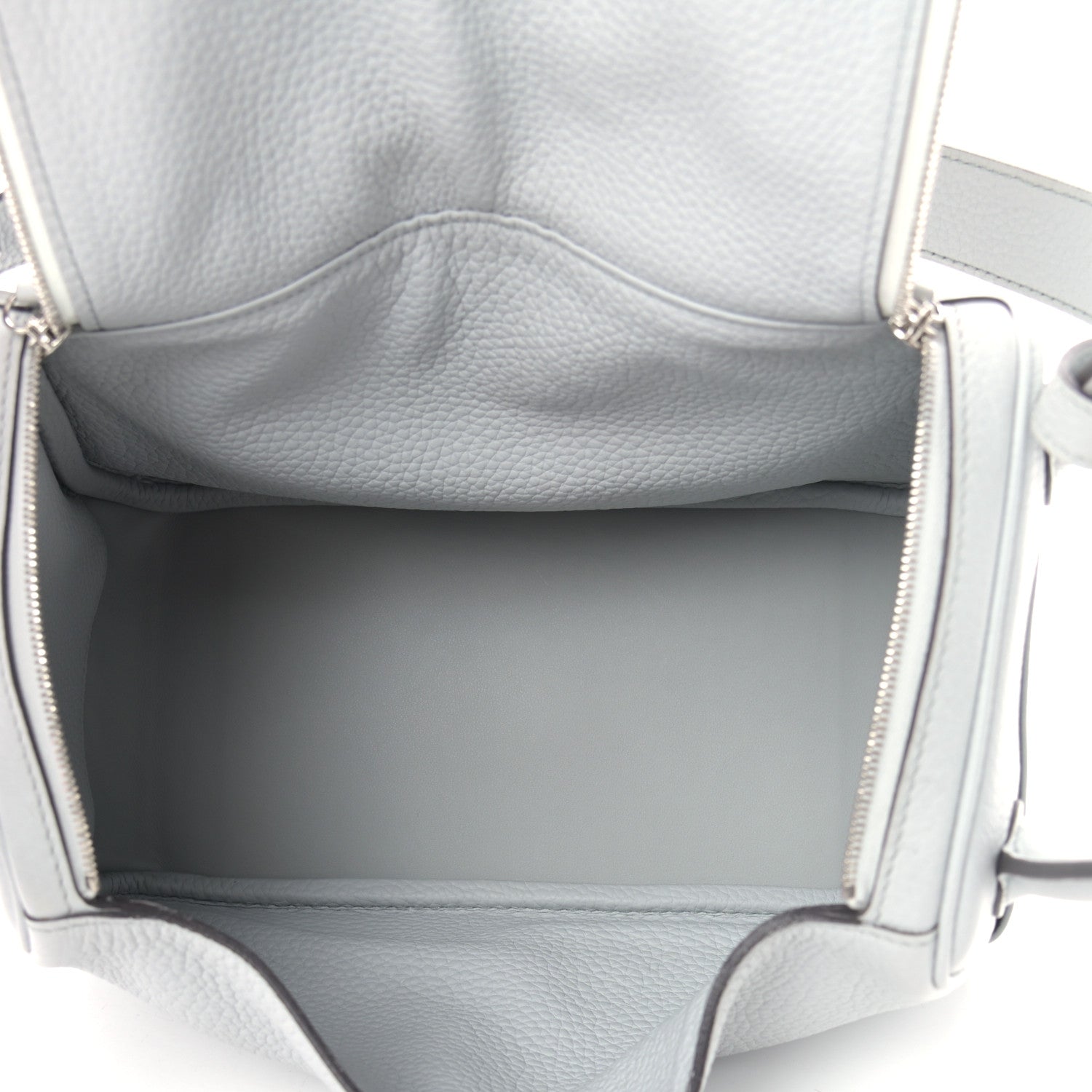 Hermes Taurillon Clemence Lindy 26 Bleu Pale 5 of 9