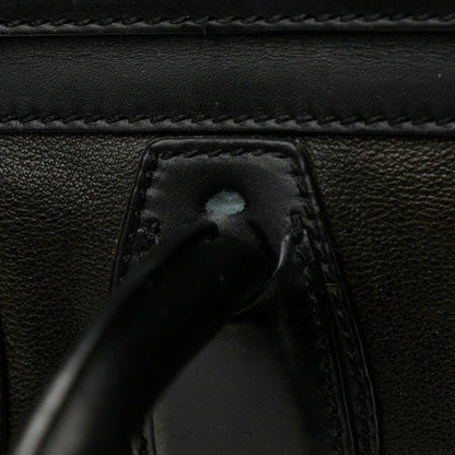 Celine Smooth Calfskin Mini Bi-Color Luggage Forest Black 25 of 29