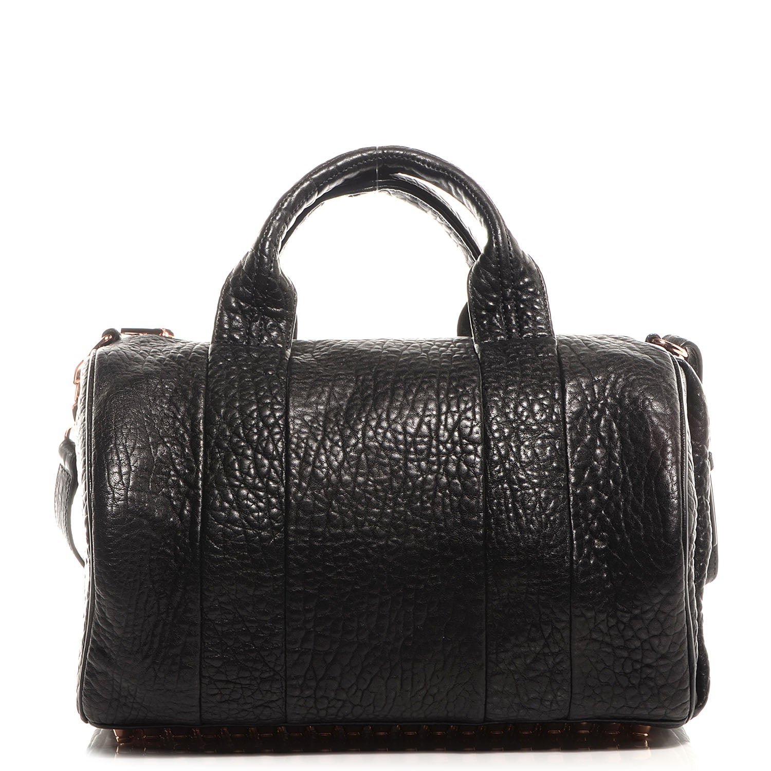 Alexander Wang Pebbled Lambskin Rocco Black with Rose Gold Hardware 1 of 6