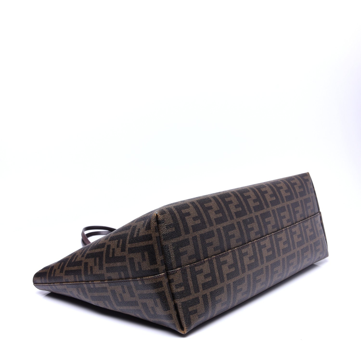 Fendi Zucca Spalmati Medium Roll Tote Tobacco Fuxia 4 of 12