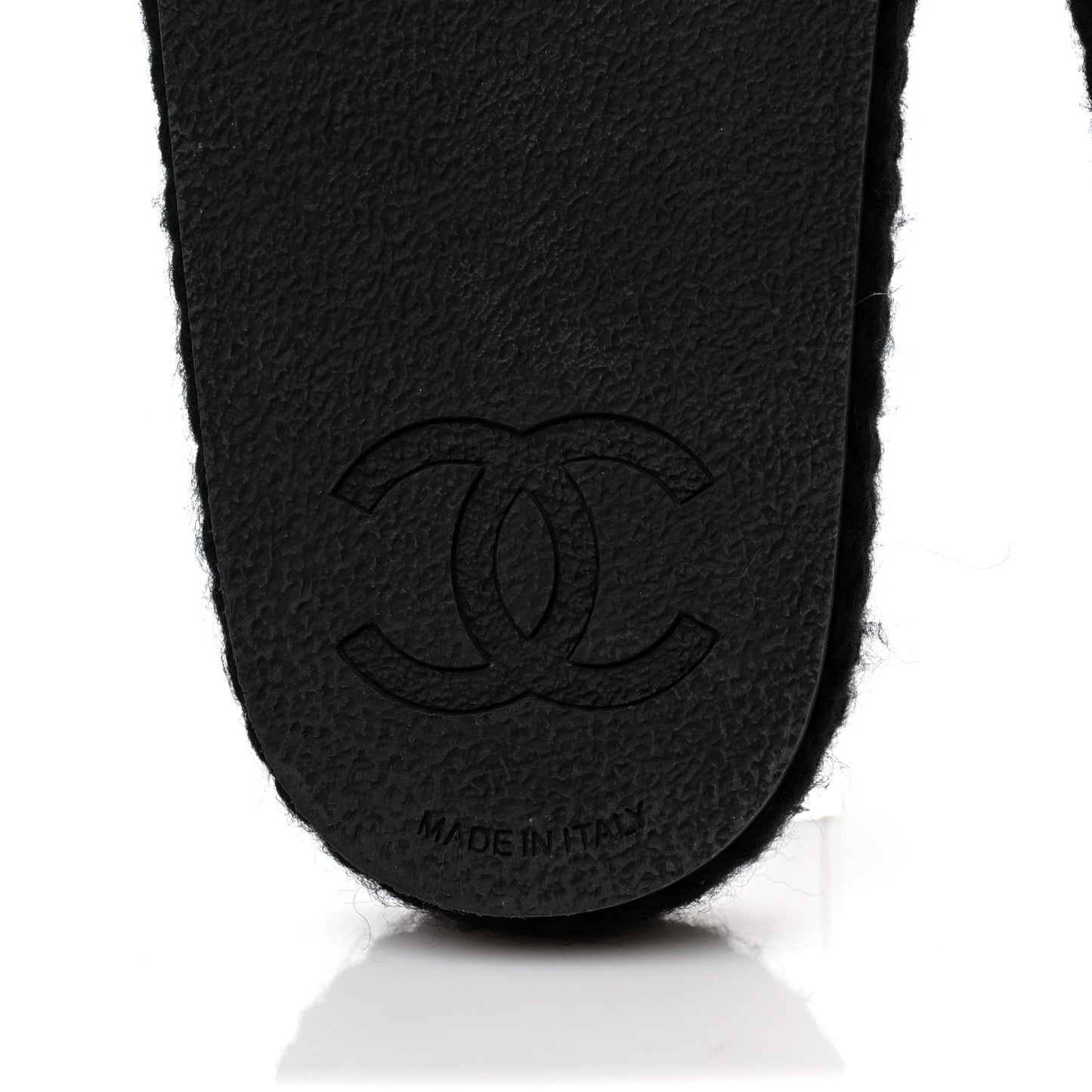 Braided Knit CC Mules 36 Black Gold