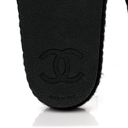 Chanel Braided Knit CC Mules 36 Black Gold 6 of 9