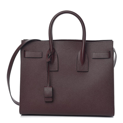 Saint Laurent Grained Calfskin Small Classic Sac De Jour Amaranto 1 of 11